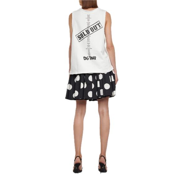 NWT Dolce & Gabbana White D&G Fashion Tour Sleeveless T-Shirt IT 40 S - Picture 5 of 8